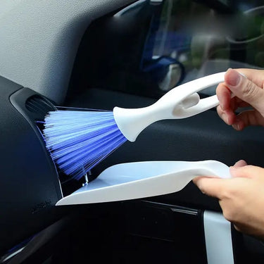 Cepillo y recogedor portatil coche